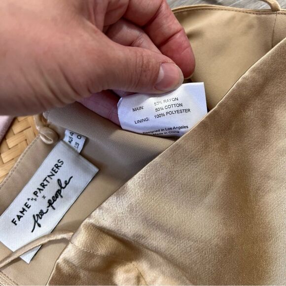 Fame & partners X free people‎ axel gold bra top - Picture 4 of 6